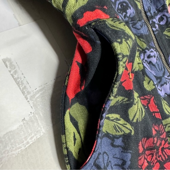 Lucy & Yak Floral Jumpsuit - Black, Red, Green - Picture 7 of 12